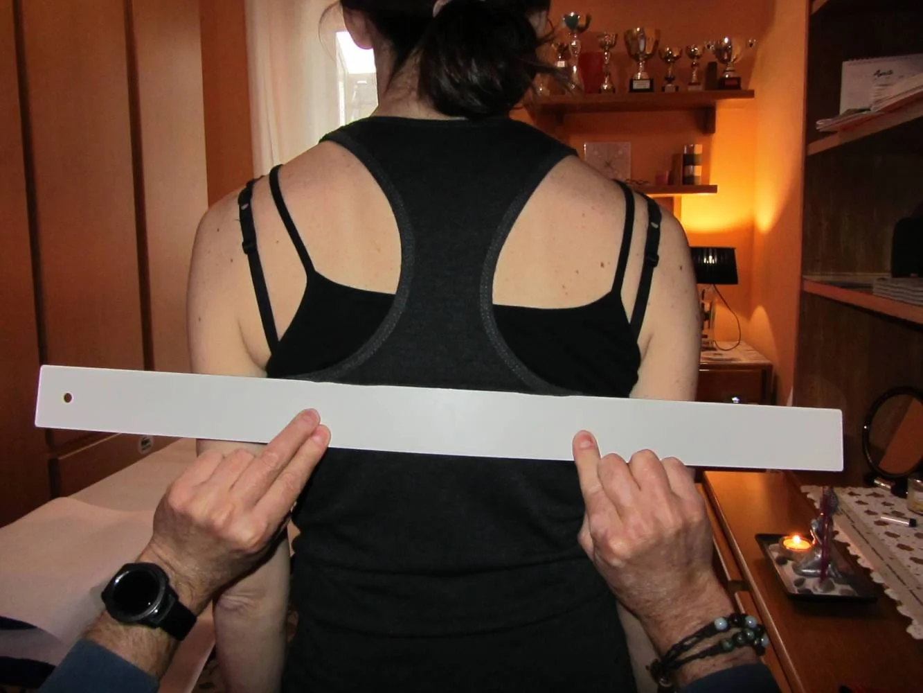 Misurazione scapole Prima